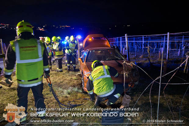 20190118 Verkehrsunfall auf der L151 bei Pfaffstätten  Foto: © Stefan Schneider