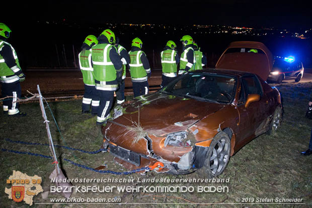 20190118 Verkehrsunfall auf der L151 bei Pfaffstätten  Foto: © Stefan Schneider