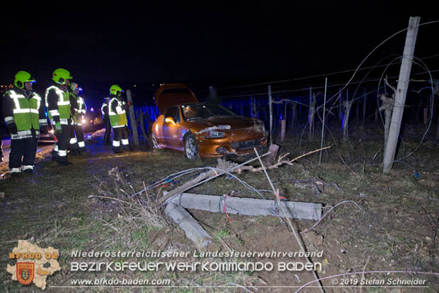 20190118 Verkehrsunfall auf der L151 bei Pfaffstätten  Foto: © Stefan Schneider