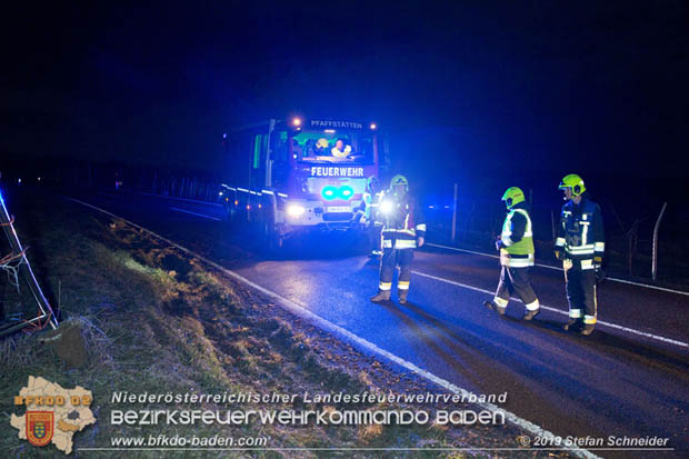 20190118 Verkehrsunfall auf der L151 bei Pfaffstätten  Foto: © Stefan Schneider