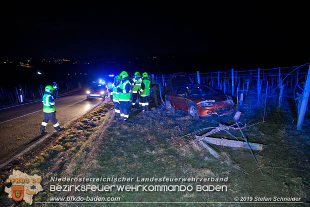 20190118 Verkehrsunfall auf der L151 bei Pfaffstätten  Foto: © Stefan Schneider