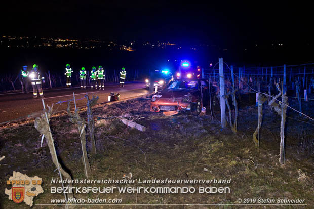 20190118 Verkehrsunfall auf der L151 bei Pfaffstätten  Foto: © Stefan Schneider