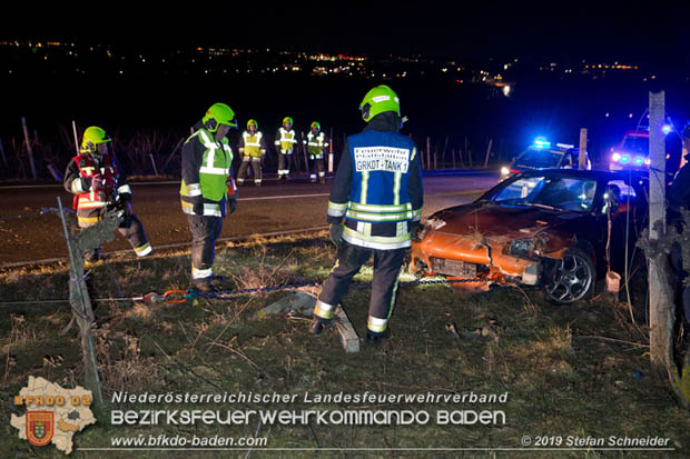20190118 Verkehrsunfall auf der L151 bei Pfaffstätten  Foto: © Stefan Schneider