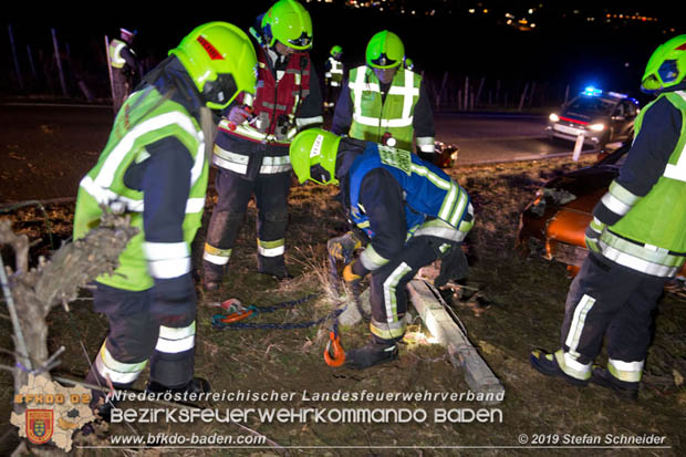 20190118 Verkehrsunfall auf der L151 bei Pfaffstätten  Foto: © Stefan Schneider