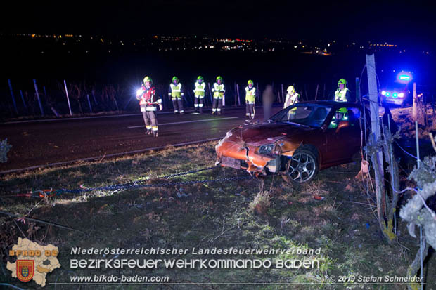 20190118 Verkehrsunfall auf der L151 bei Pfaffstätten  Foto: © Stefan Schneider