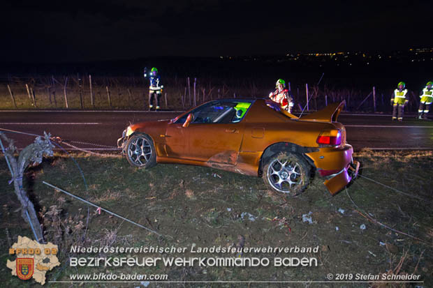 20190118 Verkehrsunfall auf der L151 bei Pfaffstätten  Foto: © Stefan Schneider