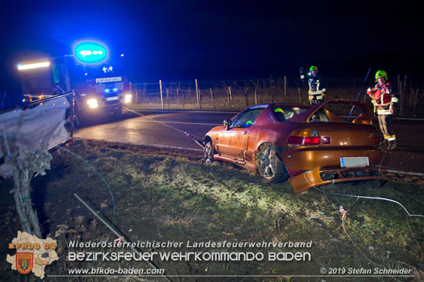 20190118 Verkehrsunfall auf der L151 bei Pfaffstätten  Foto: © Stefan Schneider