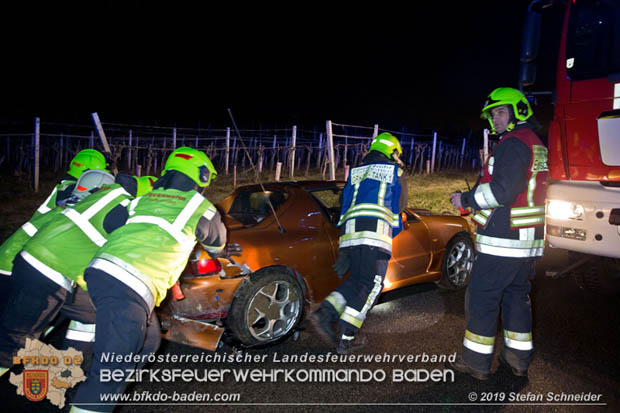 20190118 Verkehrsunfall auf der L151 bei Pfaffstätten  Foto: © Stefan Schneider
