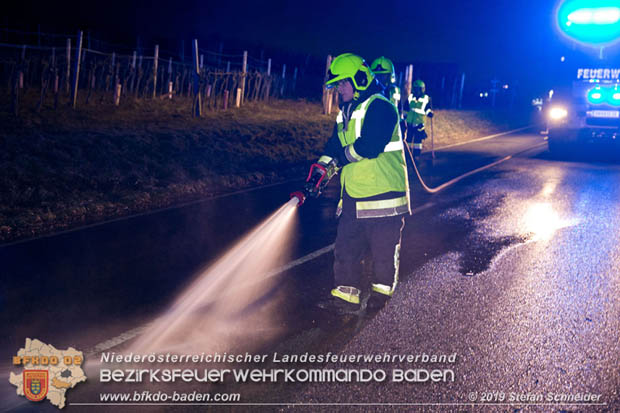 20190118 Verkehrsunfall auf der L151 bei Pfaffstätten  Foto: © Stefan Schneider