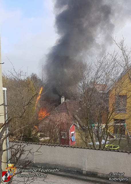 20190120 Brand in Berndorfer Wohnsiedlung Foto: © G.Koelbinger 20190120 Brand in Berndorfer Wohnsiedlung Foto: © G.Koelbinger