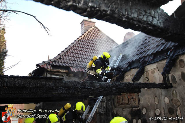 20190120 Brand in Berndorfer Wohnsiedlung Foto: © Markus Hackl 20190120 Brand in Berndorfer Wohnsiedlung Foto: © Markus Hackl