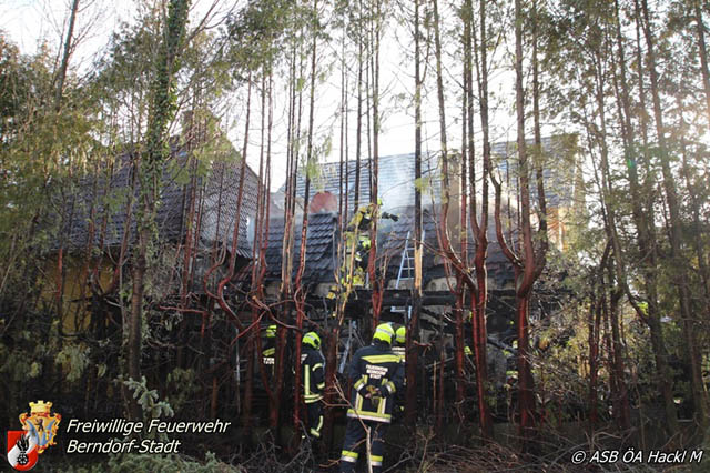 20190120 Brand in Berndorfer Wohnsiedlung Foto: © Markus Hackl 20190120 Brand in Berndorfer Wohnsiedlung Foto: © Markus Hackl