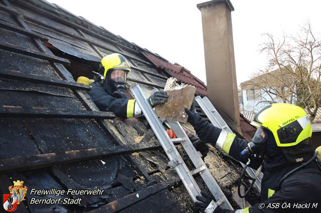 20190120 Brand in Berndorfer Wohnsiedlung Foto: © Markus Hackl 20190120 Brand in Berndorfer Wohnsiedlung Foto: © Markus Hackl