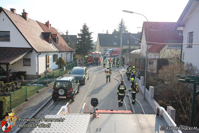 20190120 Brand in Berndorfer Wohnsiedlung Foto: © Markus Hackl 20190120 Brand in Berndorfer Wohnsiedlung Foto: © Markus Hackl