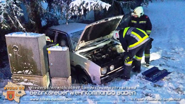 20190128 Verkehrsunfall im Rosental bei Siegenfeld  Foto: © FF Siegenfeld