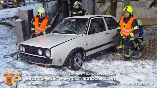 20190128 Verkehrsunfall im Rosental bei Siegenfeld Foto: © FF Siegenfeld 20190128 Verkehrsunfall im Rosental bei Siegenfeld Foto: © FF Siegenfeld