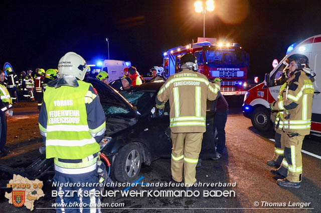 20190128 Verkehrsunfall auf der LB16 zwischen Trumau und Ebreichsdorf  Foto: © Thomas Lenger Monatsrevue.at