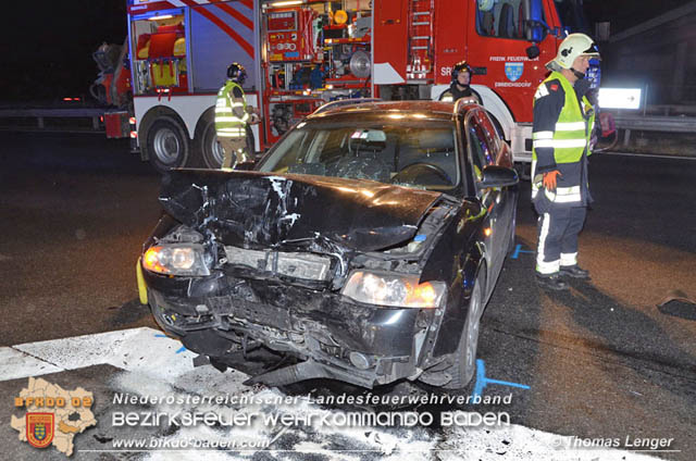 20190128 Verkehrsunfall auf der LB16 zwischen Trumau und Ebreichsdorf  Foto: © Thomas Lenger Monatsrevue.at