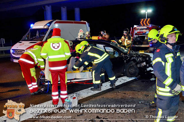 20190128 Verkehrsunfall auf der LB16 zwischen Trumau und Ebreichsdorf  Foto: © Thomas Lenger Monatsrevue.at