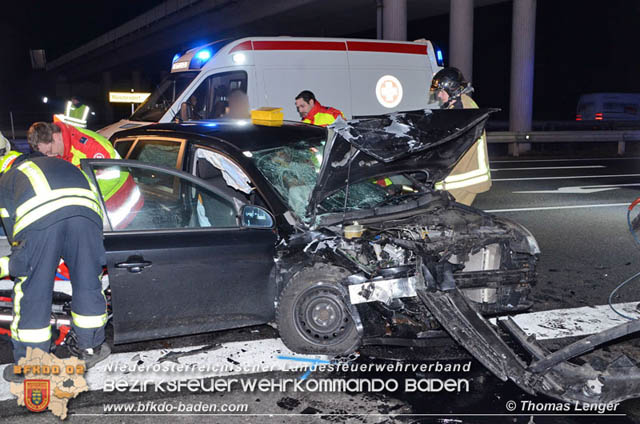 20190128 Verkehrsunfall auf der LB16 zwischen Trumau und Ebreichsdorf  Foto: © Thomas Lenger Monatsrevue.at