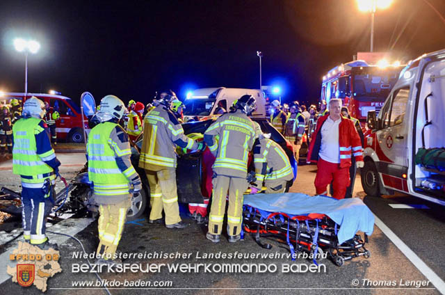 20190128 Verkehrsunfall auf der LB16 zwischen Trumau und Ebreichsdorf  Foto: © Thomas Lenger Monatsrevue.at