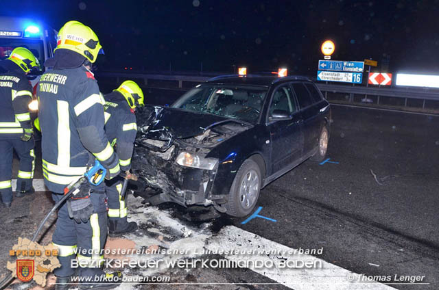 20190128 Verkehrsunfall auf der LB16 zwischen Trumau und Ebreichsdorf  Foto: © Thomas Lenger Monatsrevue.at