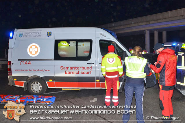 20190128 Verkehrsunfall auf der LB16 zwischen Trumau und Ebreichsdorf  Foto: © Thomas Lenger Monatsrevue.at