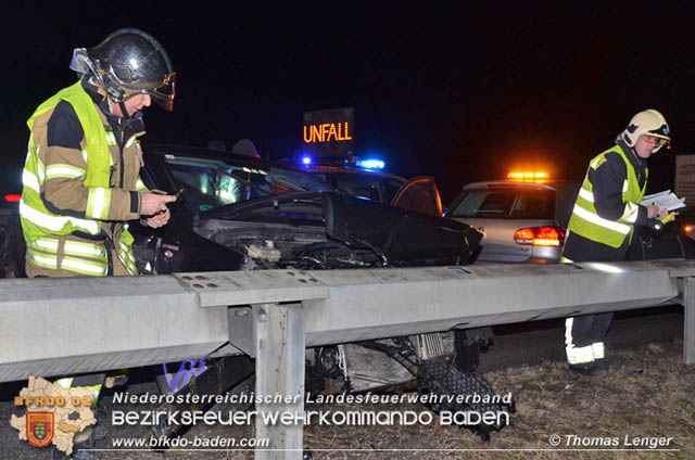 20190128 Verkehrsunfall auf der A3 zwischen Ebreichsdorf und Trumau  Foto: © Thomas Lenger Monatsrevue.at
