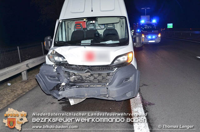 20190128 Verkehrsunfall auf der A3 zwischen Ebreichsdorf und Trumau  Foto: © Thomas Lenger Monatsrevue.at