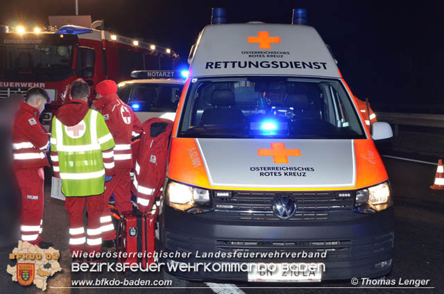 20190128 Verkehrsunfall auf der A3 zwischen Ebreichsdorf und Trumau  Foto: © Thomas Lenger Monatsrevue.at