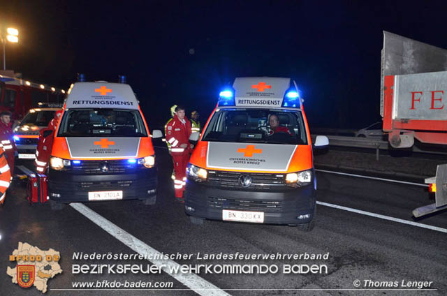 20190128 Verkehrsunfall auf der A3 zwischen Ebreichsdorf und Trumau  Foto: © Thomas Lenger Monatsrevue.at