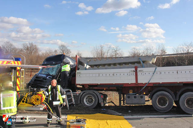 20190129 VU A2 RFB Wien Hoehe Abfahrt Raststation Guntramsdorf  Foto: © FF Moellersdorf