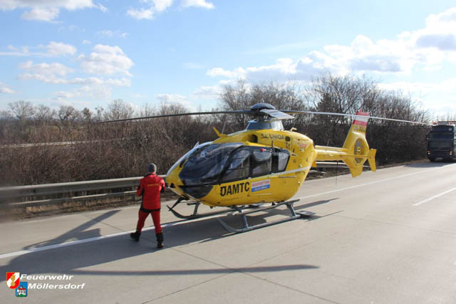 20190129 VU A2 RFB Wien Hoehe Abfahrt Raststation Guntramsdorf  Foto: © FF Moellersdorf
