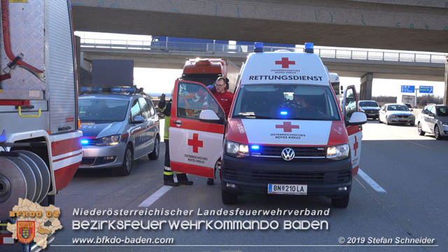 20190129 VU A2 RFB Wien Hoehe Knoten Guntramsdorf - Einmuendung A3 Foto: © Stefan Schneider 20190129 VU A2 RFB Wien Hoehe Knoten Guntramsdorf - Einmuendung A3 Foto: © Stefan Schneider