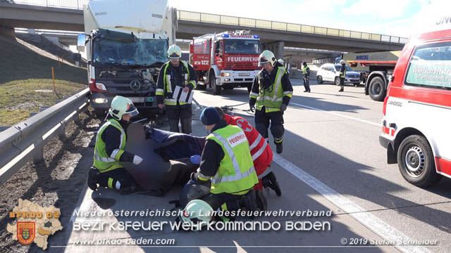 20190129 VU A2 RFB Wien Hoehe Knoten Guntramsdorf - Einmuendung A3 Foto: © Stefan Schneider 20190129 VU A2 RFB Wien Hoehe Knoten Guntramsdorf - Einmuendung A3 Foto: © Stefan Schneider