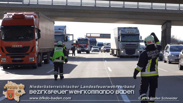 20190129 VU A2 RFB Wien Hoehe Knoten Guntramsdorf - Einmuendung A3 Foto: © Stefan Schneider 20190129 VU A2 RFB Wien Hoehe Knoten Guntramsdorf - Einmuendung A3 Foto: © Stefan Schneider
