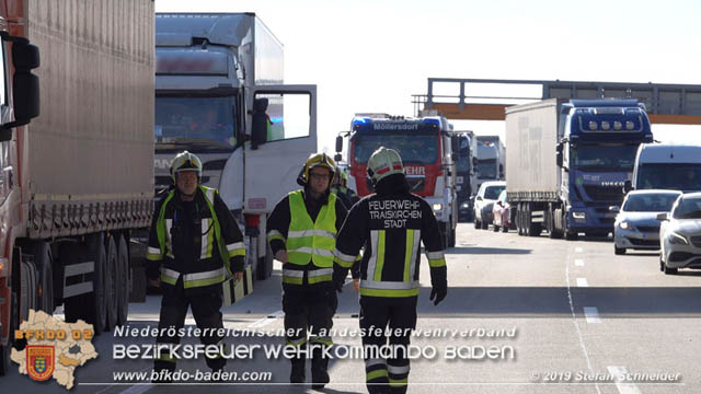 20190129 VU A2 RFB Wien Hoehe Knoten Guntramsdorf - Einmuendung A3 Foto: © Stefan Schneider 20190129 VU A2 RFB Wien Hoehe Knoten Guntramsdorf - Einmuendung A3 Foto: © Stefan Schneider