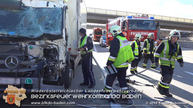 20190129 VU A2 RFB Wien Hoehe Knoten Guntramsdorf - Einmuendung A3 Foto: © Stefan Schneider 20190129 VU A2 RFB Wien Hoehe Knoten Guntramsdorf - Einmuendung A3 Foto: © Stefan Schneider