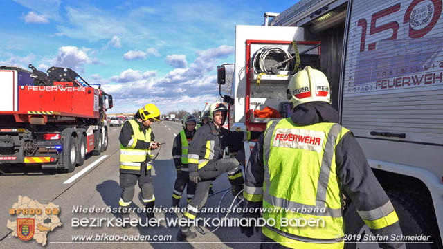 20190129 VU A2 RFB Wien Hoehe Knoten Guntramsdorf - Einmuendung A3 Foto: © Stefan Schneider 20190129 VU A2 RFB Wien Hoehe Knoten Guntramsdorf - Einmuendung A3 Foto: © Stefan Schneider