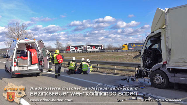 20190129 VU A2 RFB Wien Hoehe Knoten Guntramsdorf - Einmuendung A3 Foto: © Stefan Schneider 20190129 VU A2 RFB Wien Hoehe Knoten Guntramsdorf - Einmuendung A3 Foto: © Stefan Schneider