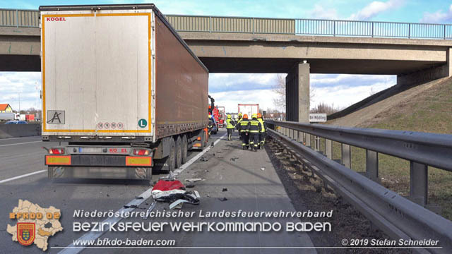 20190129 VU A2 RFB Wien Hoehe Knoten Guntramsdorf - Einmuendung A3 Foto: © Stefan Schneider 20190129 VU A2 RFB Wien Hoehe Knoten Guntramsdorf - Einmuendung A3 Foto: © Stefan Schneider