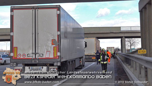 20190129 VU A2 RFB Wien Hoehe Knoten Guntramsdorf - Einmuendung A3 Foto: © Stefan Schneider 20190129 VU A2 RFB Wien Hoehe Knoten Guntramsdorf - Einmuendung A3 Foto: © Stefan Schneider