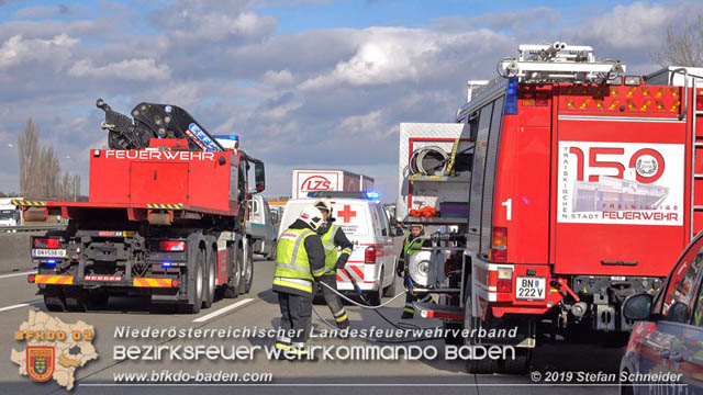 20190129 VU A2 RFB Wien Hoehe Knoten Guntramsdorf - Einmuendung A3 Foto: © Stefan Schneider 20190129 VU A2 RFB Wien Hoehe Knoten Guntramsdorf - Einmuendung A3 Foto: © Stefan Schneider