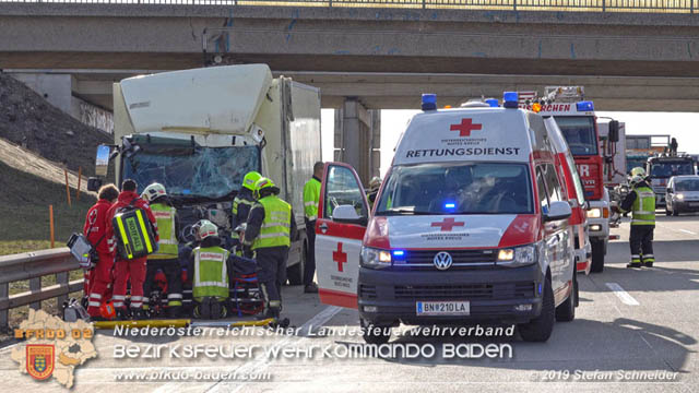20190129 VU A2 RFB Wien Hoehe Knoten Guntramsdorf - Einmuendung A3 Foto: © Stefan Schneider 20190129 VU A2 RFB Wien Hoehe Knoten Guntramsdorf - Einmuendung A3 Foto: © Stefan Schneider