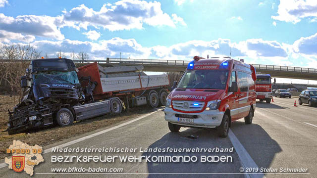 20190129 VU A2 RFB Wien Hoehe Abfahrt Raststation Guntramsdorf Foto: © Stefan Schneider 20190129 VU A2 RFB Wien Hoehe Abfahrt Raststation Guntramsdorf Foto: © Stefan Schneider