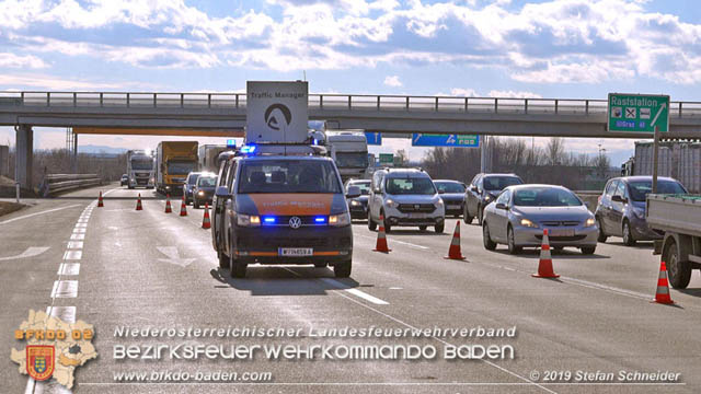20190129 VU A2 RFB Wien Hoehe Abfahrt Raststation Guntramsdorf Foto: © Stefan Schneider 20190129 VU A2 RFB Wien Hoehe Abfahrt Raststation Guntramsdorf Foto: © Stefan Schneider
