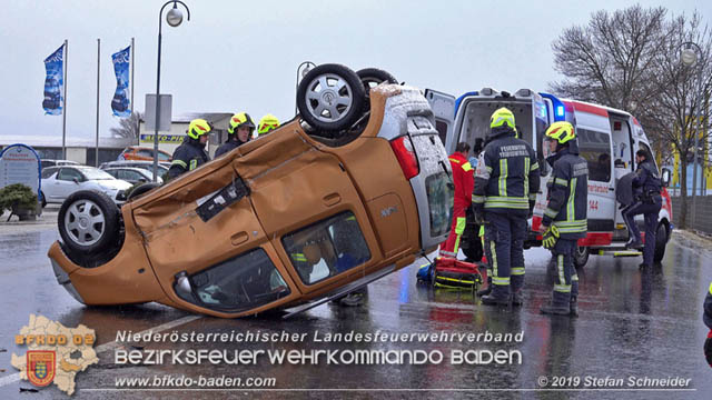 20190212 Verkehrsunfall auf der LB17 in Oeynhausen/Tribuswinkel  Foto: © Stefan Schneider