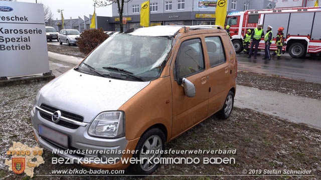 20190212 Verkehrsunfall auf der LB17 in Oeynhausen/Tribuswinkel  Foto: © Stefan Schneider
