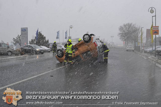 20190212 Verkehrsunfall auf der LB17 in Oeynhausen/Tribuswinkel  Foto: © FF Oeynhausen