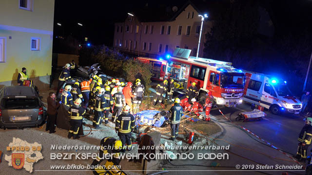 20190224 Schwerer Verkehrsunfall auf der LB18 in St.Veit a.d.Triesting  Foto: © Stefan Schneider 